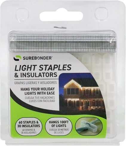 15030C Light Staples and Insulators - 60 Staples and 30 Insulators in Saudi Arabia