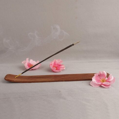 RAJRANG Wooden Incense Holder for Sticks Pack of 2-10 Inches Large Ash Catcher Bamboo Incense Holder Sticks Burner in Kuwait