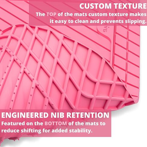 BaseLayer Cut-to-Fit™ Black 4-Piece Car Mats - Universal Waterproof Floor Mats for Most Vehicles, Durable All-Weather Mats - Made in USA in Saudi Arabia