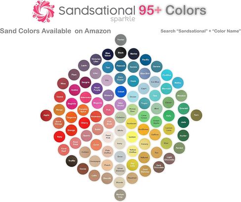 Sandsational Pink Chiffon Unity Sand ~ 1.5 رطل (22 أونصة)، رمل ملون وردي فاتح لحفلات الزفاف، حشو المزهرية، ديكور المنزل، رمل الحرف اليدوية in Kuwait