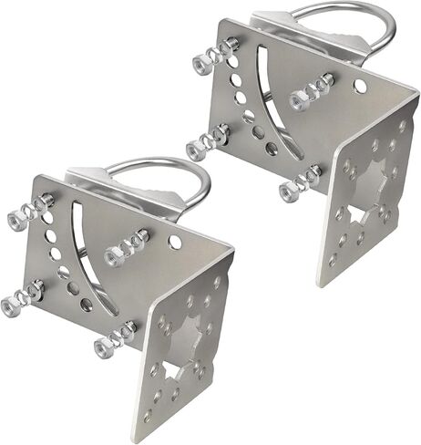 MOOKEERF Antenna Mast Clamp,3PCS Pole Mount Bracket with Double U-Bolts, Antenna Pole Mount Kits Starlink Mount for Outside Home Antenna Pole Holder Adjustable Angle in Saudi Arabia