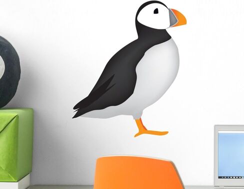 ملصق حائط من نوع Puffin قابل للتقشير واللصق (12 بوصة ارتفاع × 10 بوصة عرض) WM355579 in Saudi Arabia