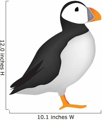 ملصق حائط من نوع Puffin قابل للتقشير واللصق (12 بوصة ارتفاع × 10 بوصة عرض) WM355579 in Saudi Arabia