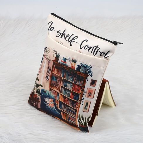 KEYCHIN Book Lover Reading Book Sleeve Bookworm Gifts No Shelf Control Book Covers for Bookaholic Book Nerd Book Protector Librarian Gifts (Shelf Control) in Saudi Arabia