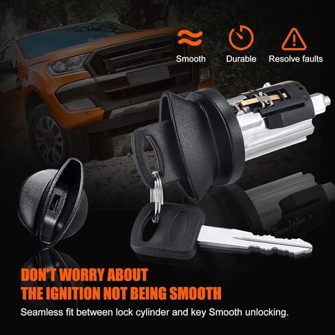 Ignition Switch & Door Lock Cylinders with Keys - Replacement for 1997-2007 Ford F250/350 F-150 & More Expedition Lincoln Blackwood Navigator - OE Number: LC6177 + DL5885 X2 + 597638(No chip) in Saudi Arabia