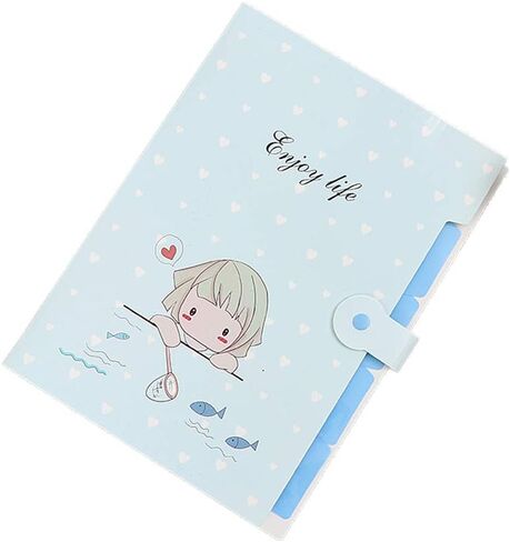 LZYMSZ 4 عبوات من مجلدات الملفات القابلة للتوسيع 5 جيوب بحجم A4 مجلد ملفات مستندات الأكورديون المقاوم للماء، منظم رسائل موسع للمدرسة والمكتب (وردي، أزرق، أبيض، أخضر) in Kuwait