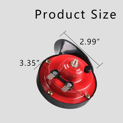 HAOBO 2PCS 300DB Super Loud Train Horns, 12V Loud Dual-Tone Waterproof Electric Snail Horn Kit, Car Air Electric Snail Double Horn Car Accessories Universal for Any 12V Vehicles Motorcycle Boat in Saudi Arabia