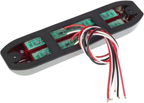 بارتسام 2 قطعة 8 1/4 بوصة LED شريط إضاءة خلفي للمقطورة أحمر 20 LED كروم فلوش جبل توقف الانعطاف الذيل، شريط إضاءة مزدوج 10 LED 6 1/2 بوصة شرائط إضاءة إشارة الانعطاف 12 فولت in Kuwait