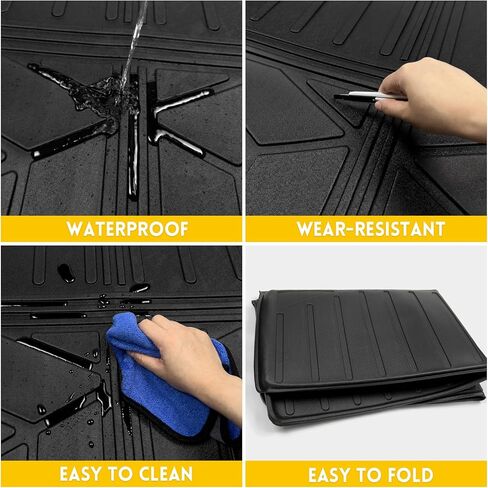 Backrest Mat for 2021-2024 Chevrolet Suburban/GMC Yukon XL Behind 3rd Row All Weather Rear Seat Back Protector Mat Cargo Liner for 2021 2022 2023 2024 Chevy Suburban/GMC Yukon XL Accessories in Saudi Arabia