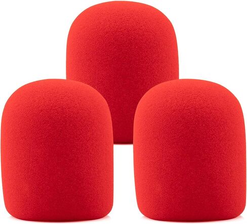 LEFXMOPHY SM57 Windscreen for Shure SM57 / 545 / Beta SM57A Series Mics Pop Filter Replacement for A2WS Microphone Spongue Windscreen 3-Pack Red Foam Cover in Saudi Arabia
