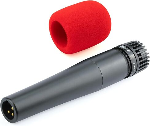 LEFXMOPHY SM57 Windscreen for Shure SM57 / 545 / Beta SM57A Series Mics Pop Filter Replacement for A2WS Microphone Spongue Windscreen 3-Pack Red Foam Cover in Saudi Arabia