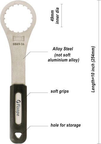 Bicycle Bearing Bottom Bracket Removal Tool Bike BB Wrench with Updated Grip Compatible with FSA Mega Evo, PF30,GUB BB386 BB and Other BB with 49MM Outside Diameter 16 Notches in Saudi Arabia