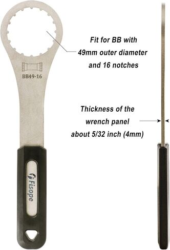 Bicycle Bearing Bottom Bracket Removal Tool Bike BB Wrench with Updated Grip Compatible with FSA Mega Evo, PF30,GUB BB386 BB and Other BB with 49MM Outside Diameter 16 Notches in Saudi Arabia