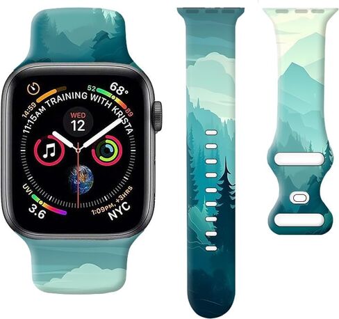 Compatible with Watch Band 38mm 40mm 41mm 42mm 44mm 45mm 49mm for Women Girl, Cute Fadeless Replacement Strap for Watch SE Series 9 8 7 6 5 4 3 2 1 Ultra in Kuwait