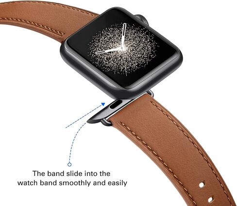 WFEAGL Leather Band Compatible with Apple Watch Bands for women in Kuwait