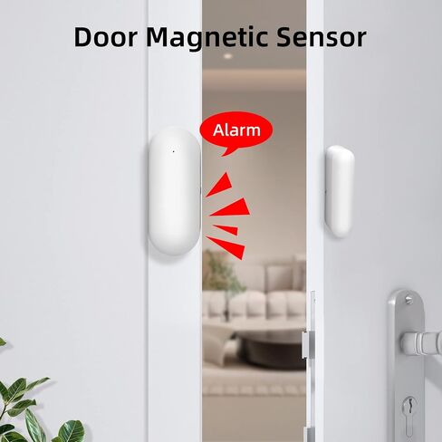 Wireless Alarm System for Home Security, DIY Burglar Alarm 20 Pieces Kit with GSM and WiFi APP Control for Home & Shop - Compatible with Alexa and Google Assistant in Saudi Arabia