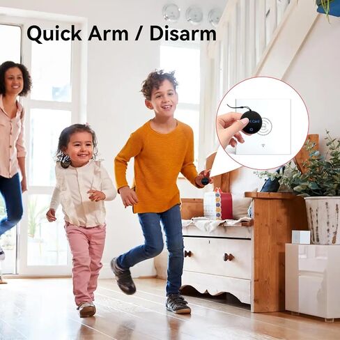 CPVAN WiFi Alarm System for Home Security, DIY Wireless Home Alarm System with 8 Door Window Sensor, 2 Remote Control, 2 RFID Card (Style-2) in Saudi Arabia