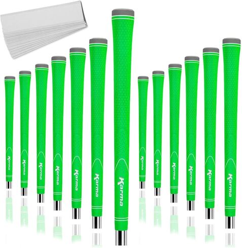Karma Neion II Golf Grips / Grip Kits, Vibrant Colored Slip Resistant Rubber Replacement Golf Club Grips for Men and Women, Choose Single, 9, 13, 25 Packs or Kit in Saudi Arabia