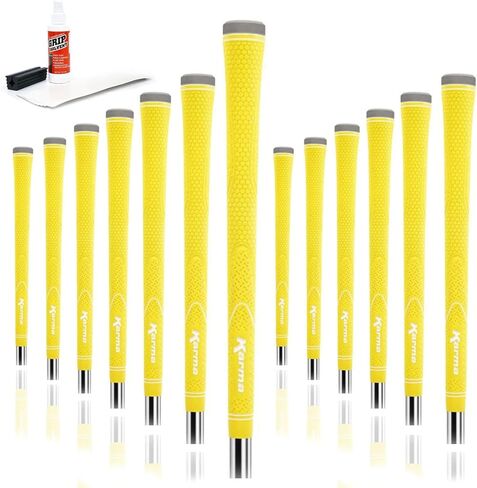 Karma Neion II Golf Grips / Grip Kits, Vibrant Colored Slip Resistant Rubber Replacement Golf Club Grips for Men and Women, Choose Single, 9, 13, 25 Packs or Kit in Saudi Arabia