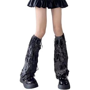Sup-Coente Y2k Alt Leg Warmers for Women Goth Hippie Punk Harajuku Fashion Cute