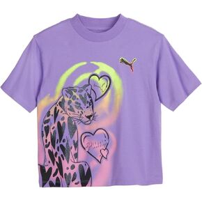 PUMA Girls' Short Sleeve T-Shirt, Fashion Prints & Colors, Soft and Comfortable in Saudi Arabia