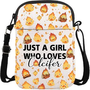 ENSIANTH Castle Merch Messenger Bag Fire Character Crossbody Bag Castle Fire Gift Japanese Anime Lover Gift (Fire CB)