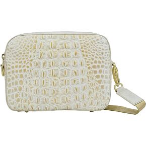 Anuschka Women's Original Hand-Painted Leather Twin Top Messenger