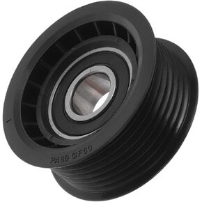 Drive Belt Idler Pulley for Mercedes-Benz S-Class 1999-2013 Serpentine Tensioner Pulley Idler No.0002020719 Plastic Black 1 Pcs