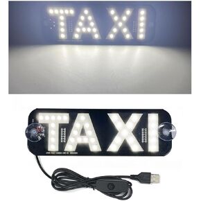 علامات ضوء LED للسيارة ، علامة تاكسي خضراء لزجاج أمامي للسيارات ، علامات LED RED RED REDLE