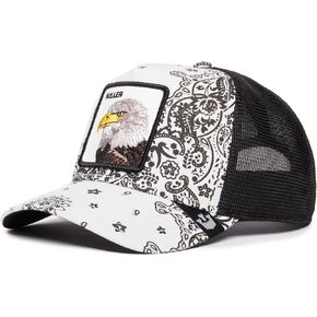 Goorin Bros. The Farm Kerchief Motif Collection Trucker Hat للرجال والنساء ، الأبيض (مشكلة) ، مقاس واحد