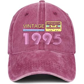 30th Birthday Gifts for Women Men Vintage 1995 Hats 1995 Baseball Cap for 30 Year Old Man Woman Fathers Mothers Day