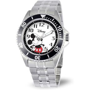 Disney Men's W000524 Mickey Mouse Honor Stainless Steel Bracelet Watch