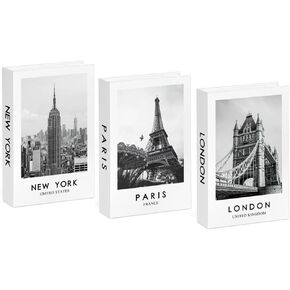 3pcs كتب مزيفة للديكور ، الكتب الزخرفية للديكور المنزلي ، كتب فو لعرض غرفة المعيشة ، ديكور الطاولة أو الرف ، جماليات معاصرة مكدسة للكتب ديكور المكاتب.