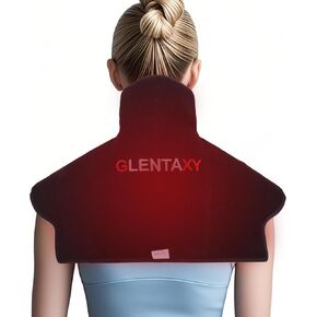 Red Light Therapy for Neck Shoulder Back Pain Relief with 288 LEDs, Near Infrared Heating Wrap, Red Infrared Light Therapy Device for Body, 660/850nm Pad