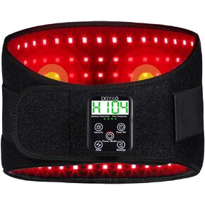 New Cordless Red Light Therapy Belt for Body, 10000mAh Battery, Near Infrared Therapy Wrap Vibrating Pulse Therapy for Pain Relief, Skin Care - RC PRO