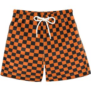 Boccsty Retro 80s 90s Pattern Boys Swim Trunks Baby Kids Swimwear Summer Toddler Beach Board Shorts Bathing Suit 2T-XL in Saudi Arabia