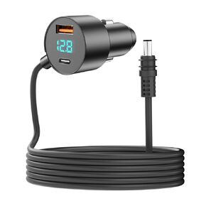 Starlink Mini Cigarette Lighter Adapter to DC Power Cable 10ft, 12V-24V DC Car Power Cable for Starlink Mini Accessories,18AWG Starlink DC Power Supply Waterproof for Trucks, Cars, Buses, Boats (Gray)