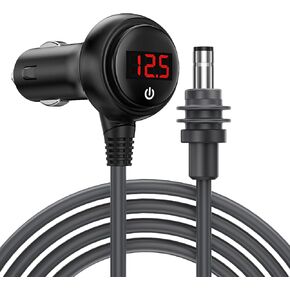 Starlink Mini Car Charger Adapter, 12V-24V DC Power Cable for Starlink Mini, 10FT/3M Waterproof Cable with DC Male Connector to Cigarette Lighter Plug Wide Compatibility with Vehicle