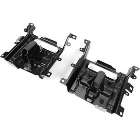 ECOTRIC Front Bumper Bracket Compatible with 2013-2018 Ram 1500 and 2019-2024 Ram 1500 Classic Left & Right Black Steel Replacement for 68232485AA CH1061104