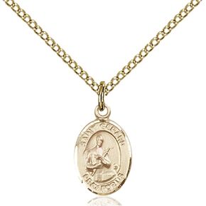 Patron Saints by Bliss 14K Gold Filled Saint Gerard Majella Petite Charm Medal, 1/2 Inch
