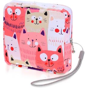 Sanitary Napkin Storage Bag Small Portable Period Bag for Teen Pads/Sanitary Napkins/Small Tampons, Cute Period Pouch First Period Gifts for Teen Girls