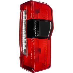 PC3Z13404B خلفي خلفي الضوء الخلفي مصباح المصباح مجموعة مع بقعة عمياء لفورد F250 F350 Super Duty 2023 2024 نوع الهالوجين من نوع الفرامل الخلفية العكسية الإشارة الخشفية الجانبية على جانب الركاب PC3Z-13404-B