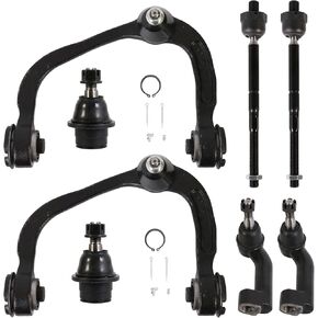 14pcs التعليق الأمامي مجموعة أدوات التحكم العليا متوافقة مع عام 1997-2002 فورد F150 Expedition متوافقة مع 1998-2002 Lincoln Navigator 2WD مع بار التثبيت ، مفصل الكرة ، قضبان التعادل الداخلية الداخلية