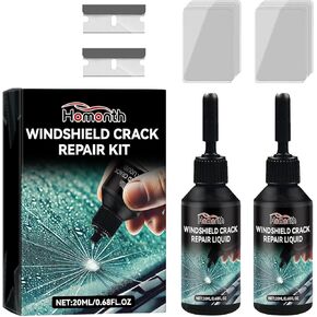 2Pcs Windshield Crack Repair Kit, 2025 New Automotive Windshield Chip Repair Kit, Glass Nano Repair Fluid, Windshield Scratch Remover, Window Screen Repair Kit Quick Repair Scratch Chip Crack