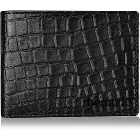 Men’s Leather Wallet – RFID Blocking Bifold Wallet for Men, Slim & Stylish with 15 Card Slots, ID Window & Extra Capacity Billfold, Gift Box Included – Brown, Gift for Him in Kuwait