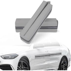 Magnetic Car Door Dent Protector Removable Car Door Guard - Prevents Dents and Scratches for Vehicles (Silver Gray)