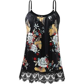 Womens Camisoles with Built in Bras Lace Camisole Tank Tops Adjustable Spaghetti Strap Tank Tops in Kuwait