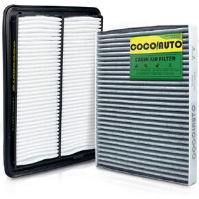 مجموعة فلتر الهواء المحرك في المقصورة ، نوبات Fits Rogue 2.5L (2014-2020) ، Rogue 2.0L Hybrid (2017-2019) ، Rogue Sport 2.0L (2017-2022) ، Qashqai 2.0L (2017-2023) ، تداخل بين 272774BA0A و 16546464BA1A