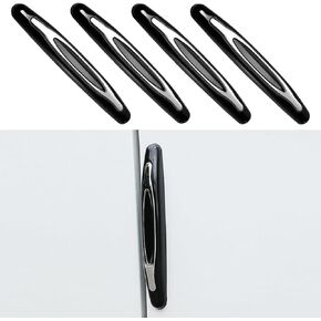 4PCS Car Door Edge Guards, Auto Side Door Protector Car Door Self Adhesive Anti-Collision Trim Strip, Universal Car Body Anti-Scratch Bumper Guard for Car SUV Truck (White)