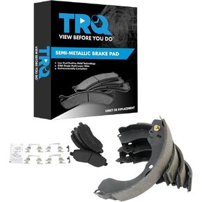 منصات فرامل TRQ شبه معجبة متوافقة مع 2007-2009 Chrysler Sebring 2008-2009 Dodge Avenger 2007-2012 Caliber 2008-2014 Jeep Compass Patriot